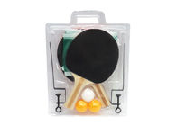 Racchette semplici di ping-pong di ricreazione messe con l'imballaggio semplice della bolla delle palle della rete 3 del palo