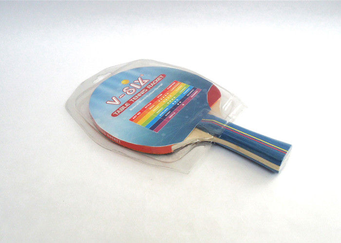 Il ping-pong della maniglia di colore batte l'imballaggio arancio di gomma inverso della bolla della spugna