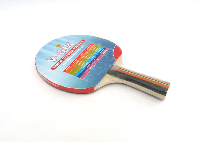 Spugna lunga della maniglia di ping-pong delle racchette del pioppo di colore professionale del compensato con la borsa