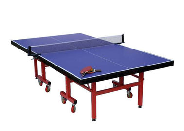Colore rosso portatile della gamba della Tabella di ping-pong della concorrenza di dimensione standard per il club