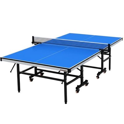 Tavolo da ping pong pieghevole, comodo e portatile, in azzurro cielo