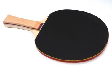 Le racchette di ping-pong della ricreazione hanno invertito la gomma maniglia concava della lama di 5 pieghe rossa/nero